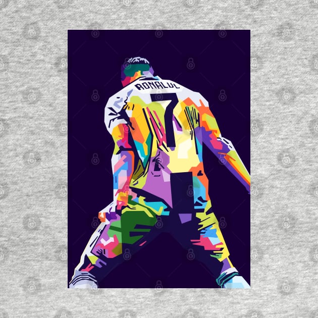 Cristiano Ronaldo Siu Pop Art by Zet Art